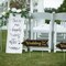 4PCS Wedding Directional Arrow Signs with Stakes – Black & Gold “This Way” Garden Signs for Ceremony & Reception